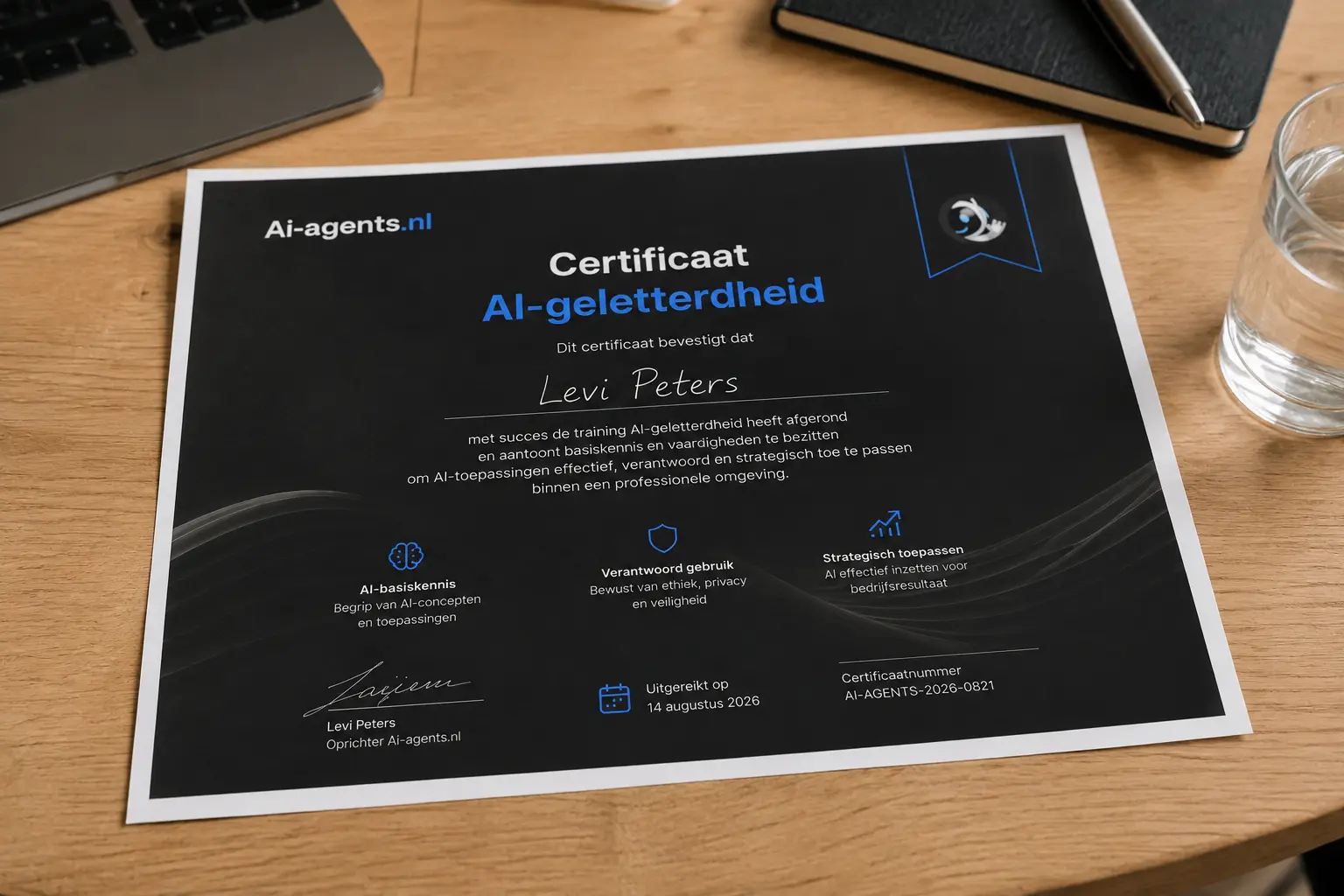 Claude training 15 AI geletterdheid certificaat